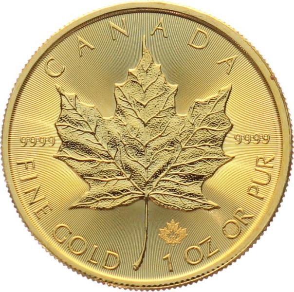 Kanada 50 Dollars 2022 Maple Leaf – 1 Unze Feingold 999,9 – Royal Canadian Mint